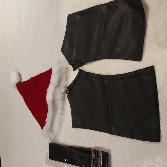 REGAL Crimson Deluxe Plush 6 Piece Santa Suit Fits XL Halloween Costume - Picture 5 of 15